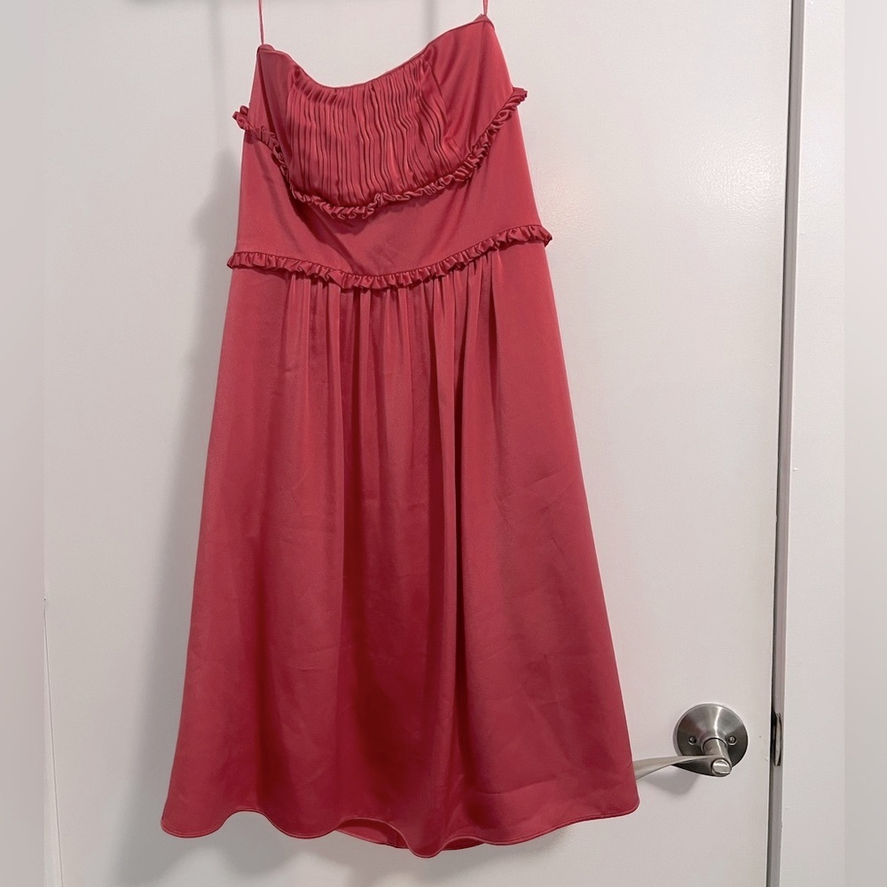 BCBG MAXAZRIA Strapless Dress Coral Size 4 Prom Party